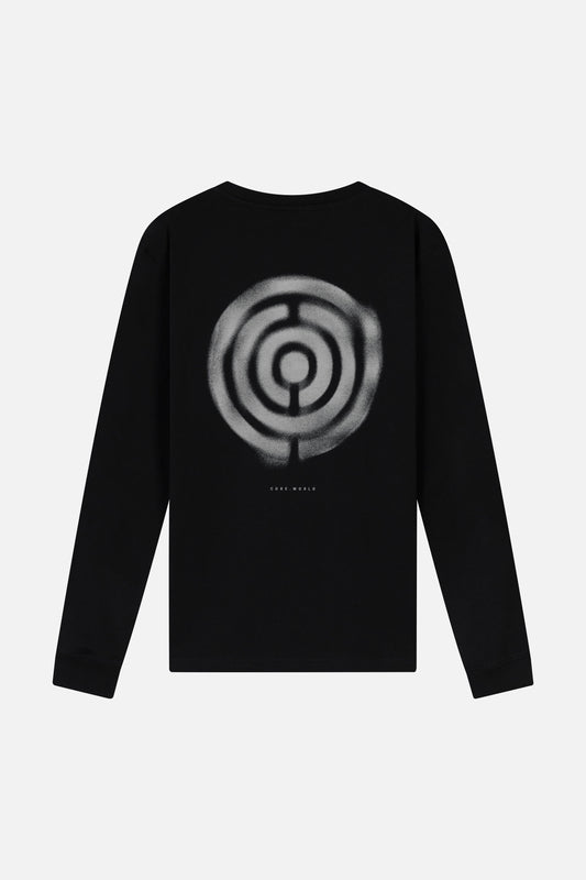 CORE BLUR ICON LONGSLEEVE BLACK