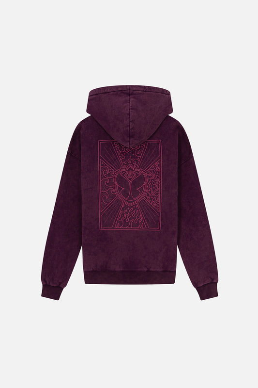 WASHED UNITY FLAG HOODIE WOMEN