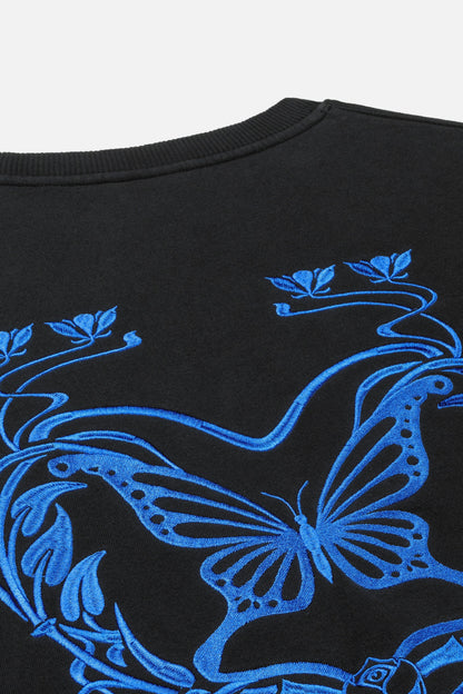 BUTTERFLY CONTRAST SWEATSHIRT