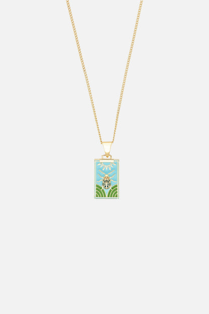 BEETLE PENDANT NECKLACE