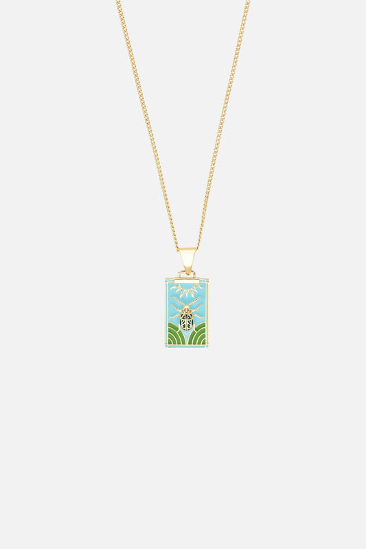 BEETLE PENDANT NECKLACE
