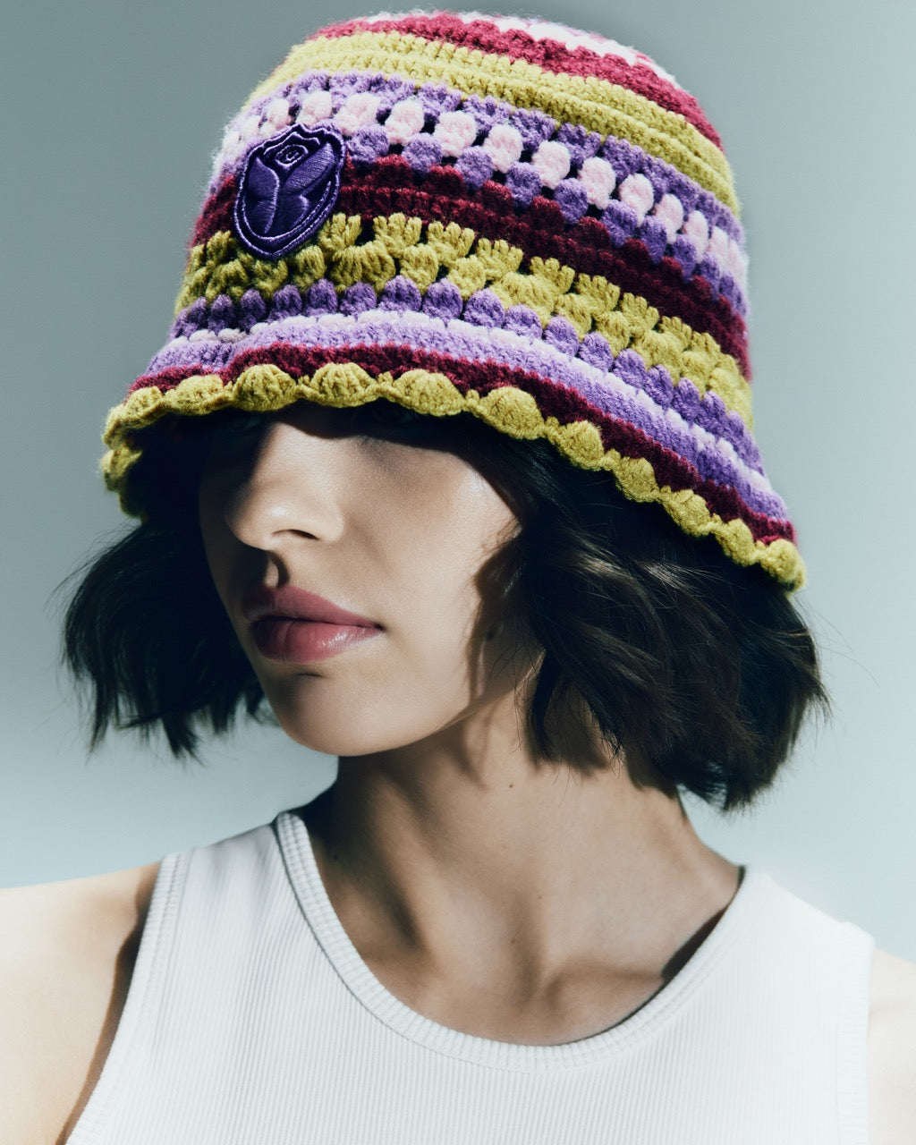 ICON CROCHET BUCKET HAT