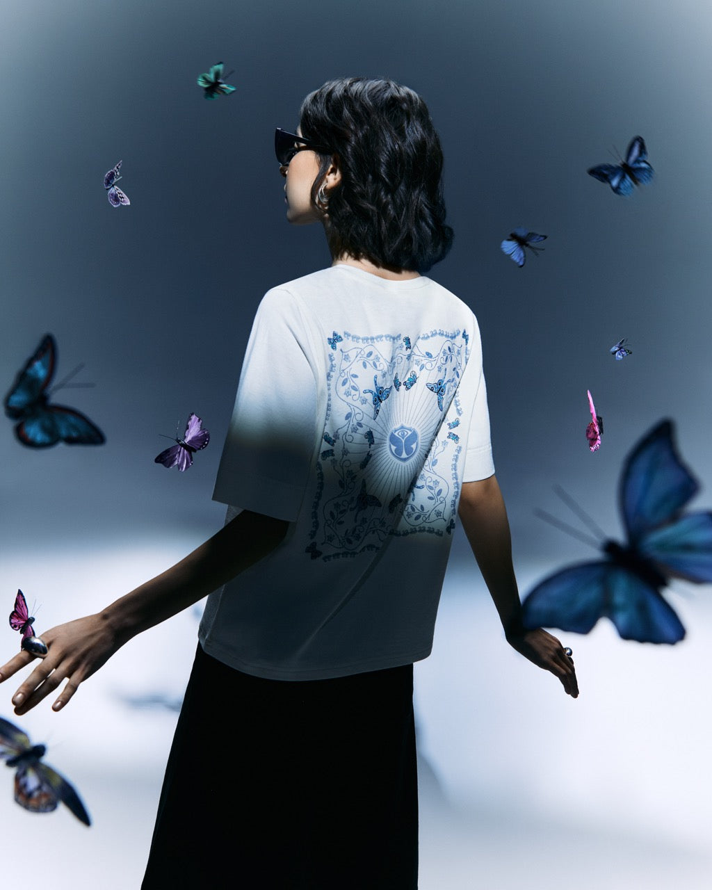 MOSAIC BUTTERFLY T-SHIRT WOMEN