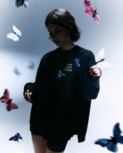 STAIRWAY BUTTERFLY SWEATSHIRT WOMEN